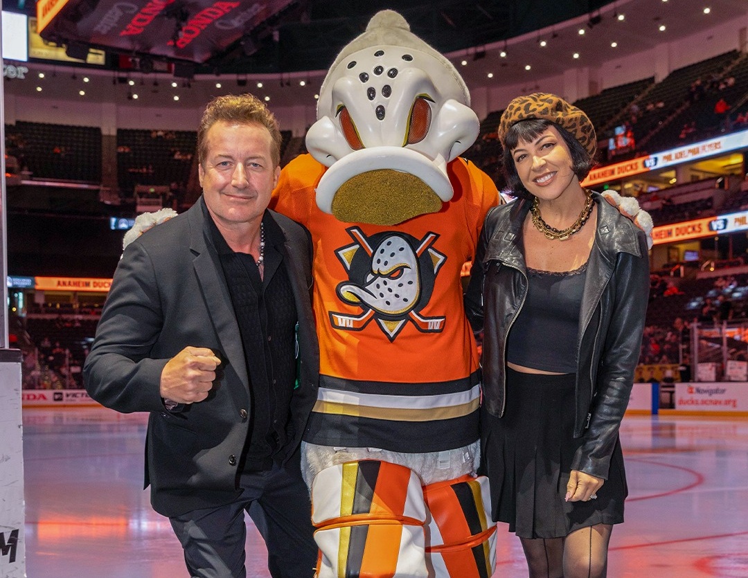 Green Day’s Tré Cool Makes Special Appearance at Ducks Game in Anaheim